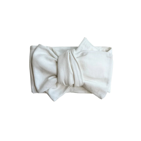 Juniper Oversized Topknot | Milk