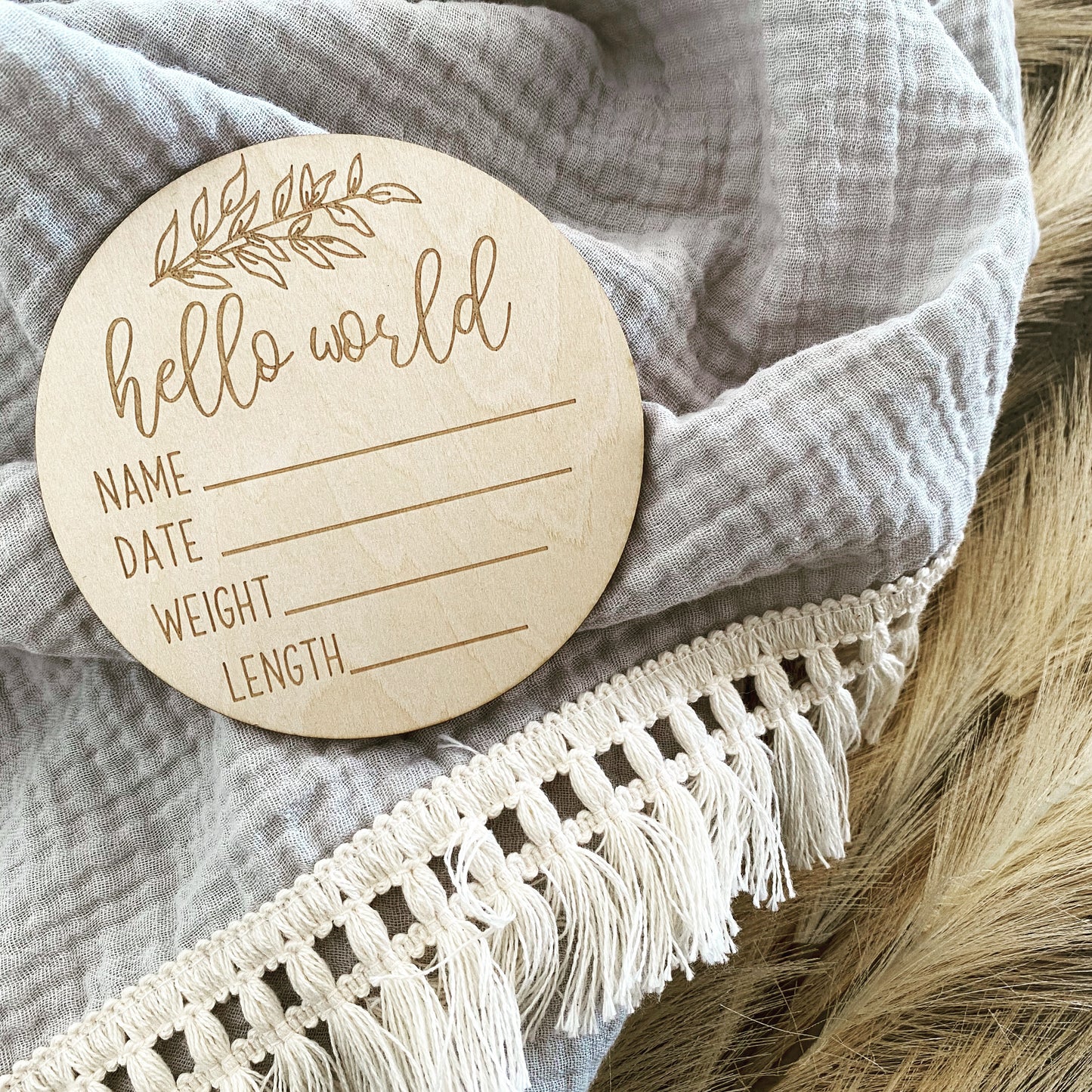 Small Announcement Plaque
