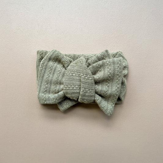 Stevie Oversized Topknot - Sage