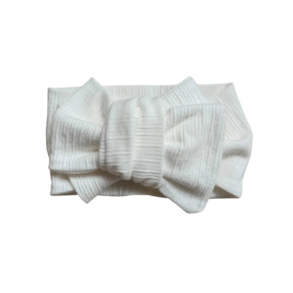 Reevie Oversized Topknot - White