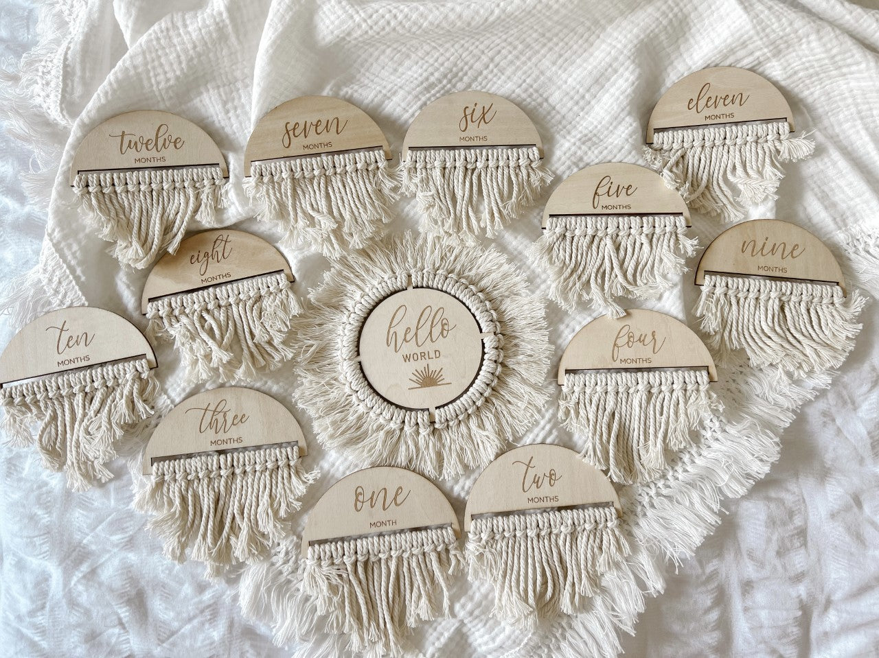Boho Milestone Plaques