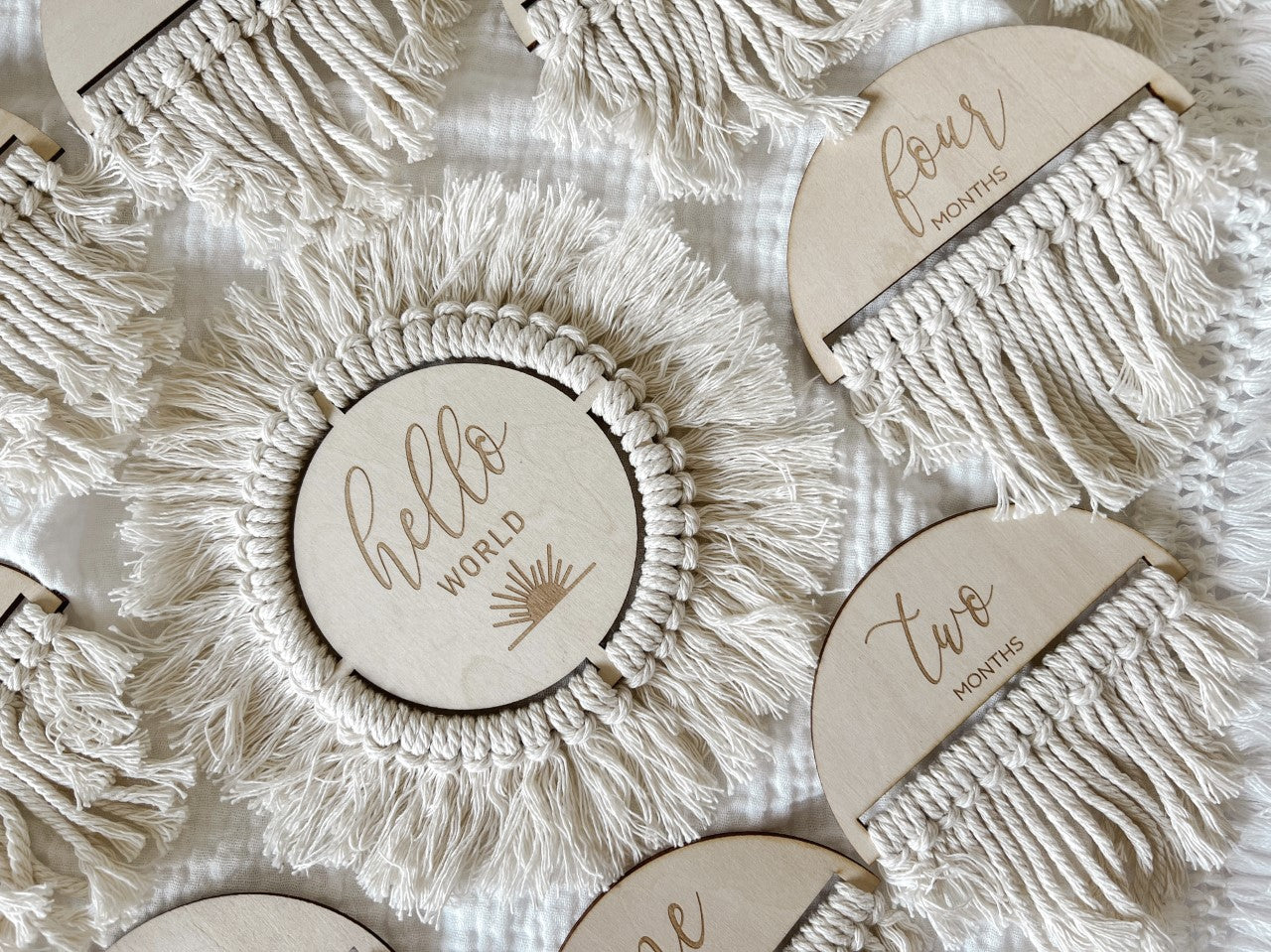 Boho Milestone Plaques