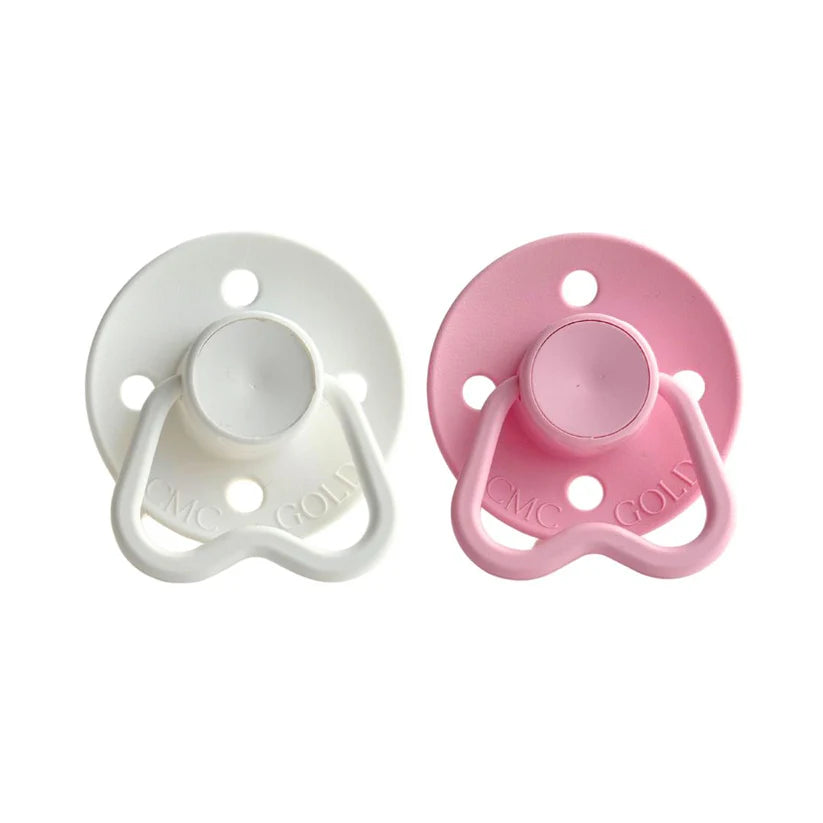 CMC 'Hold Me' Dummies - White and Baby Pink