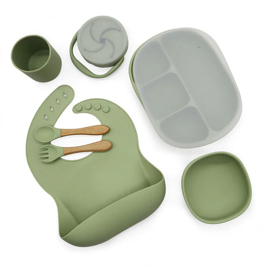 Love Wyld Feeding Set - Olive Green
