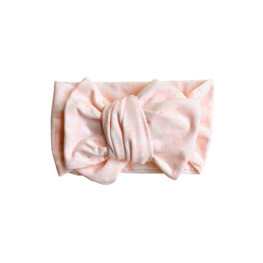 Ellie Speckled Oversized Topknot - Sherbet
