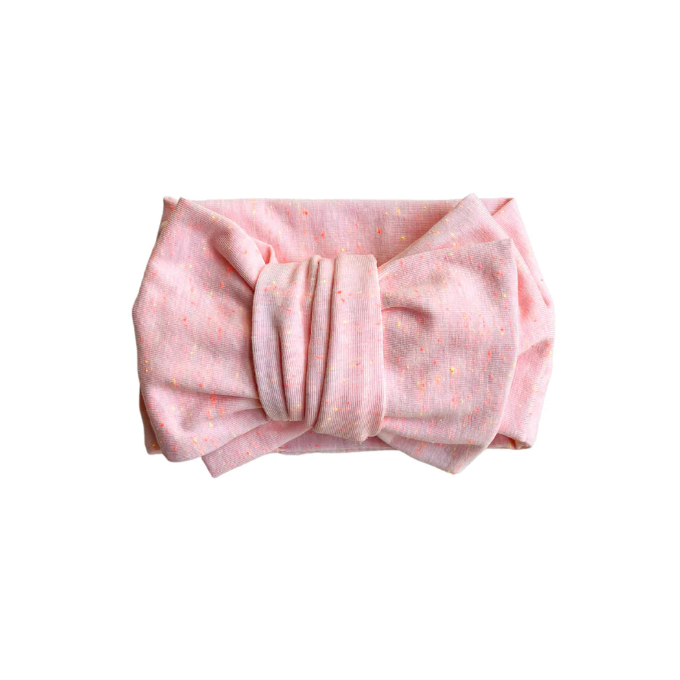Ellie Speckled Oversized Topknot -Fairy Floss
