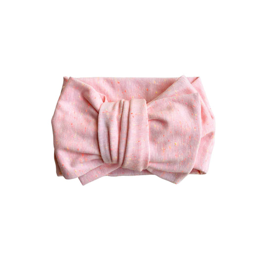 Ellie Speckled Oversized Topknot -Fairy Floss