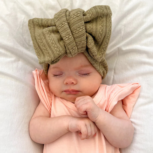 Stevie Oversized Topknot - Sage