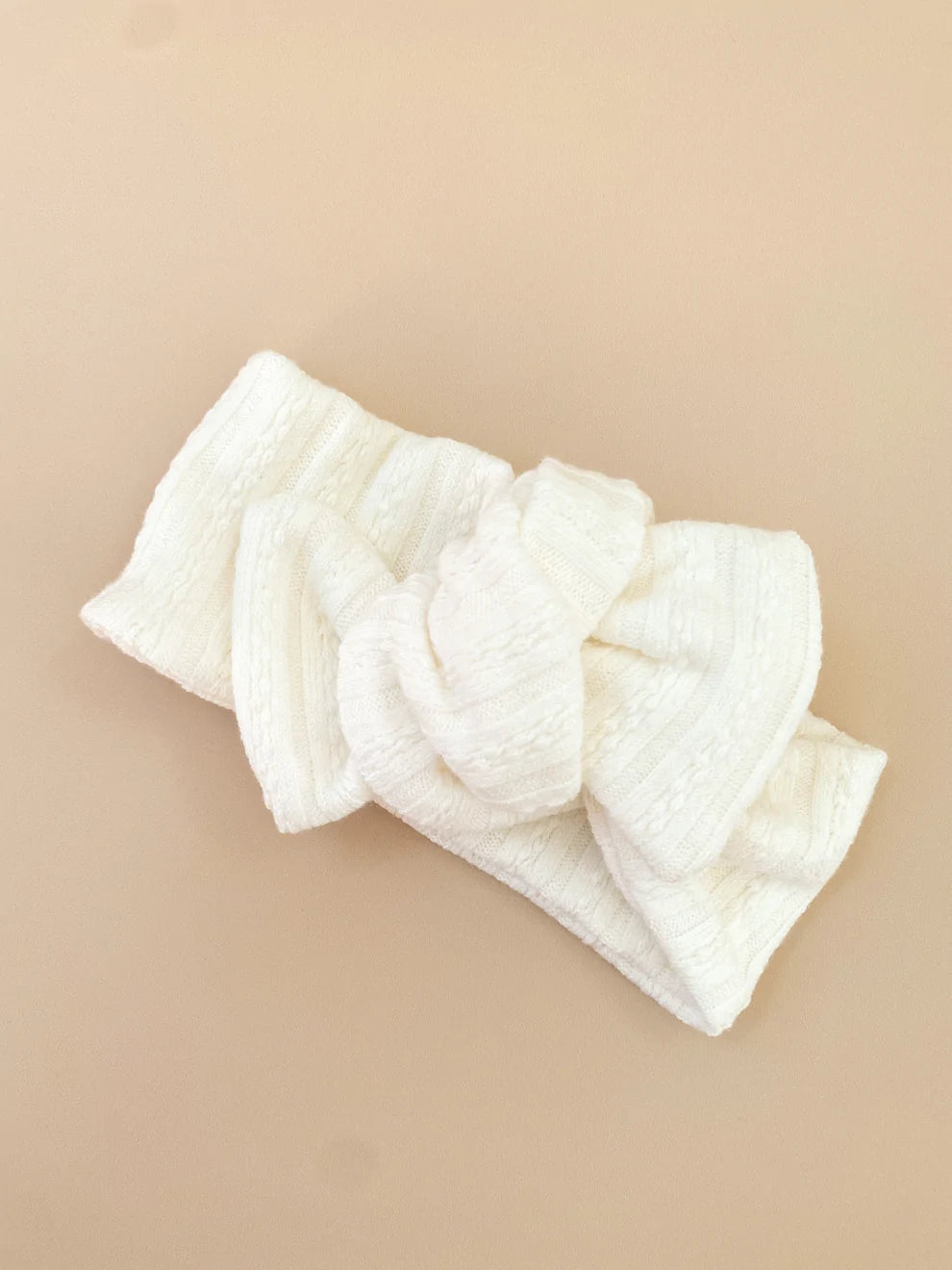 Stevie top knot - White