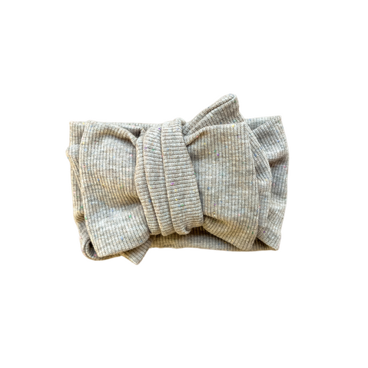 Speckled Rib Oversized Topknot | Cookie Dough
