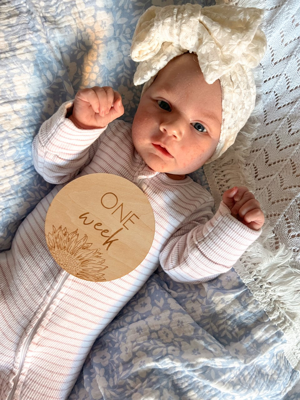 Sunflower Milestone Plaque