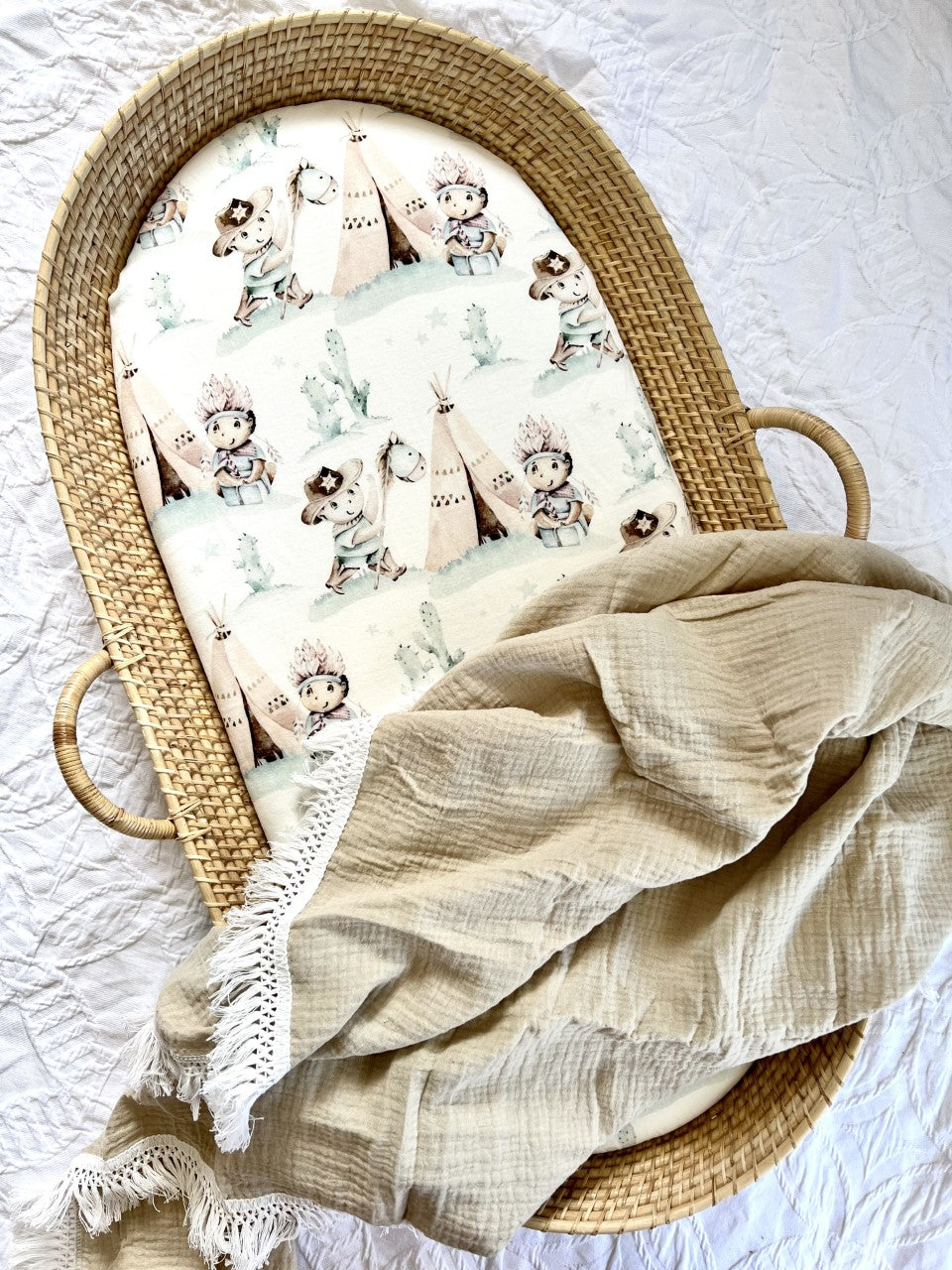 Wild West - Bassinet/Change mat sheet