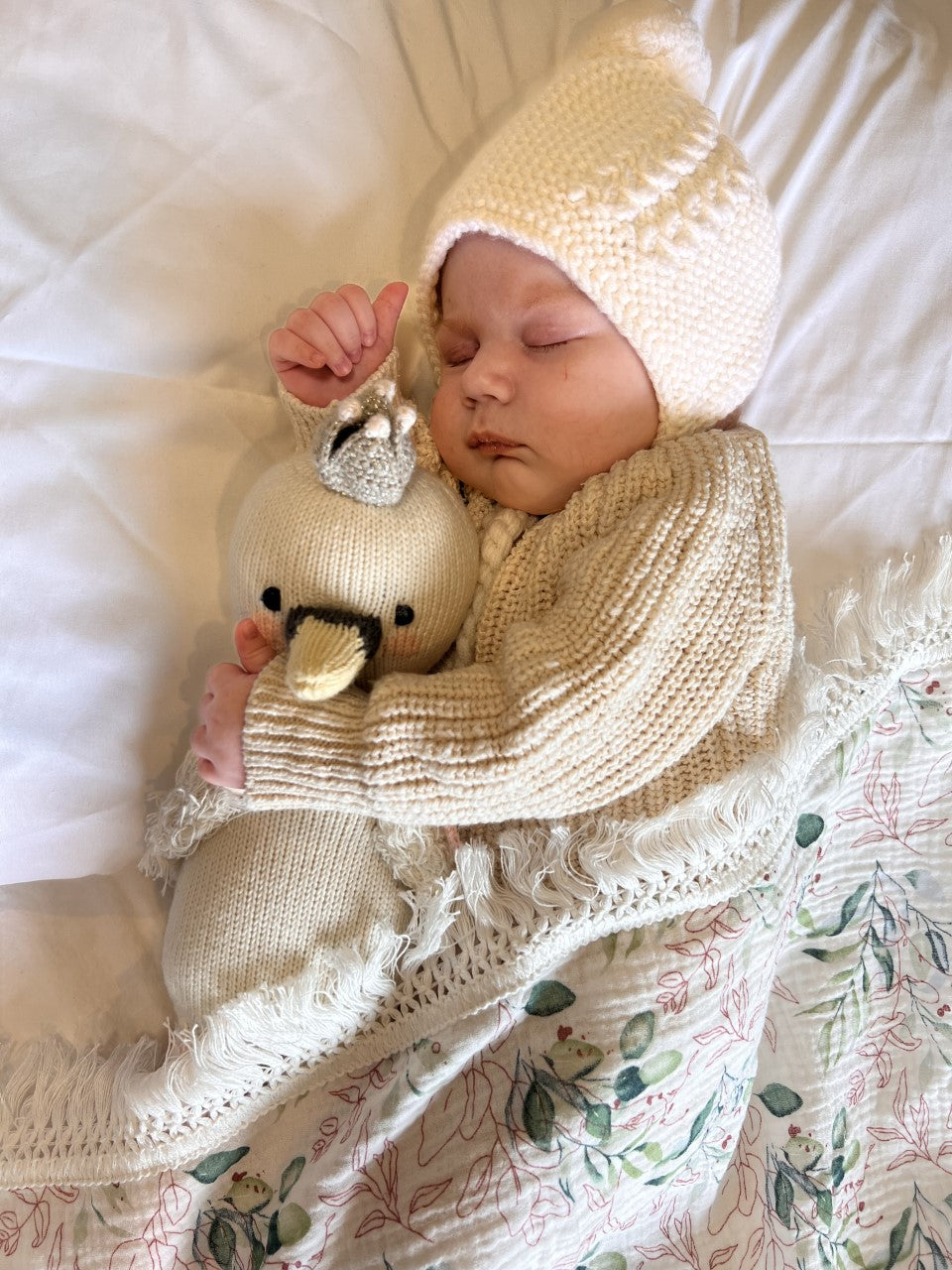 Flora Fringe Swaddle