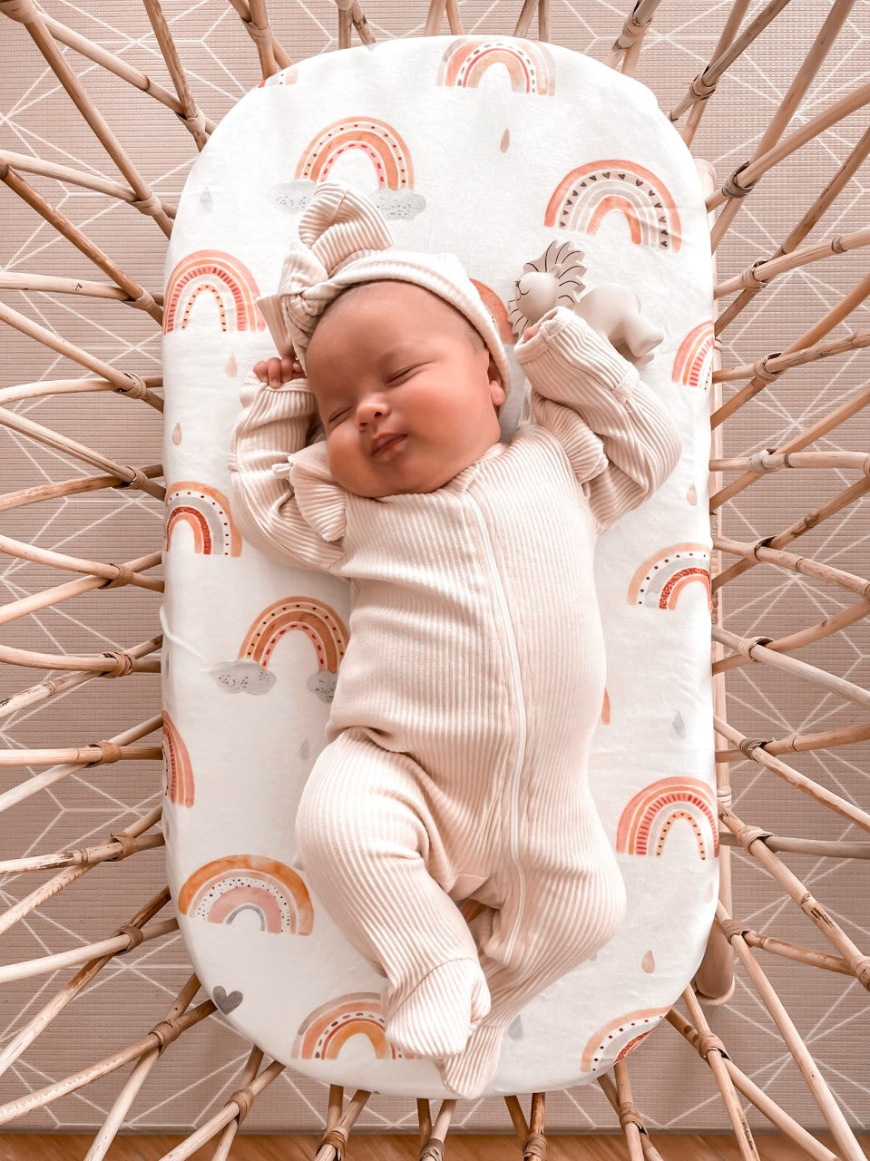 Rainbow - Bassinet / Change Mat Cover