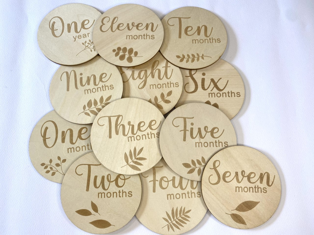 Leaf milestone plaques