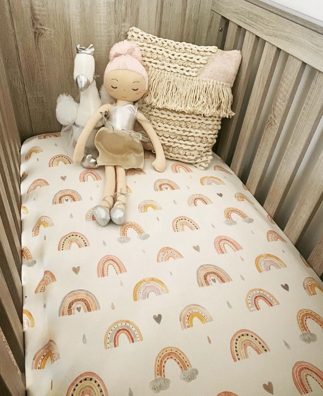 Over the rainbow | Cot sheet