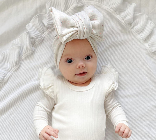 Speckled Rib Oversized Topknot | Sprinkles