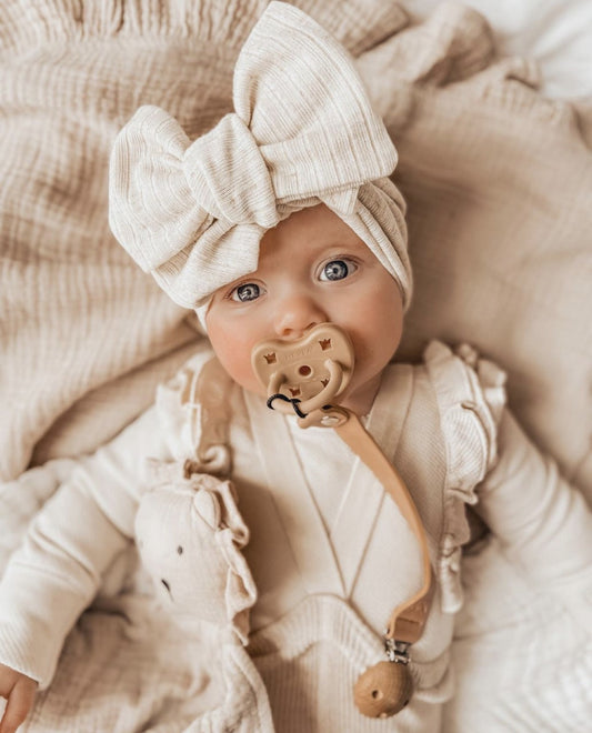 Marli Rib Topknot - Oat