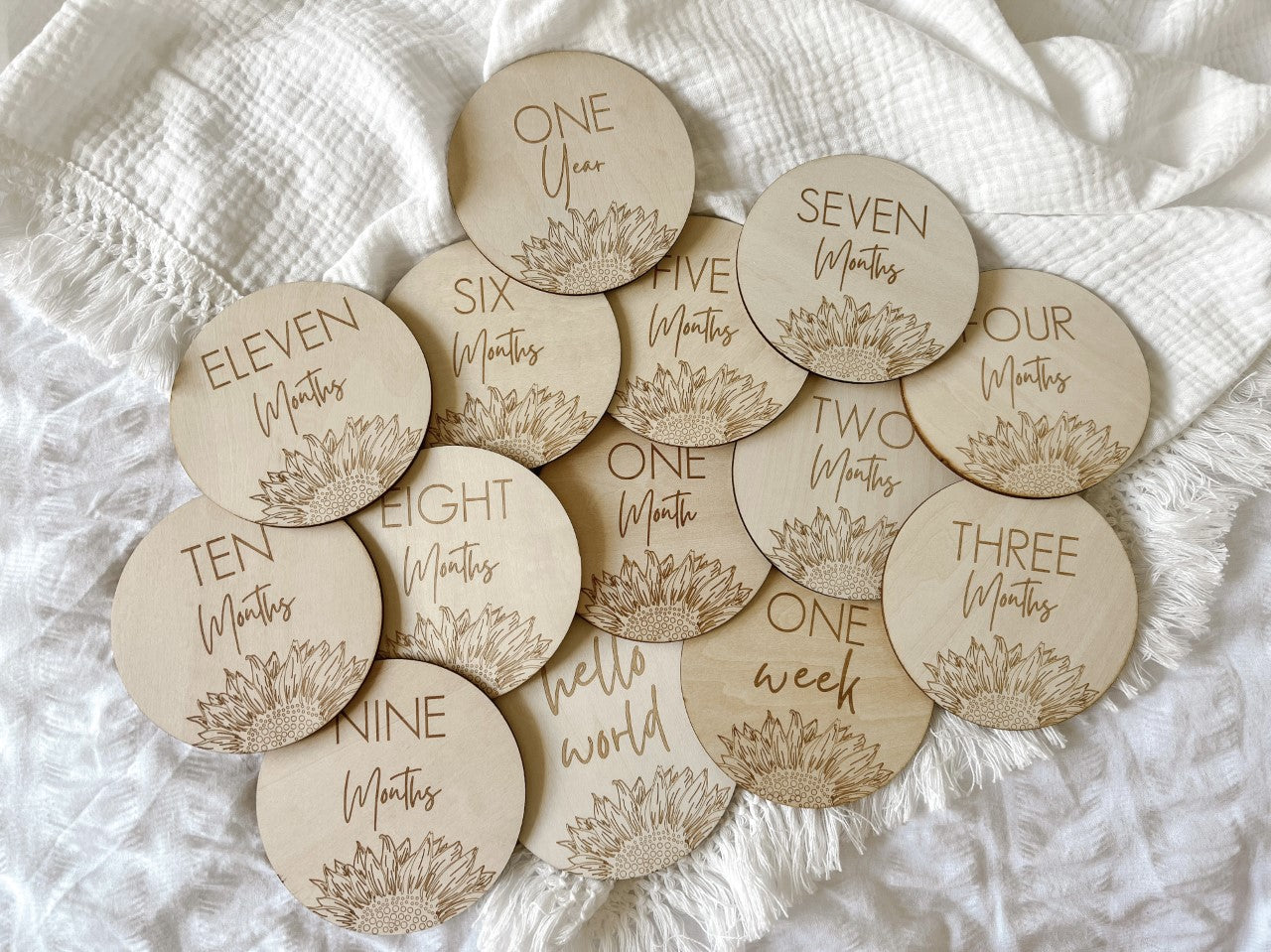 Sunflower Milestone Plaque