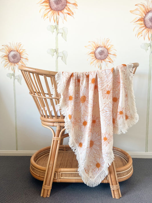 Goldie Fringe Swaddle