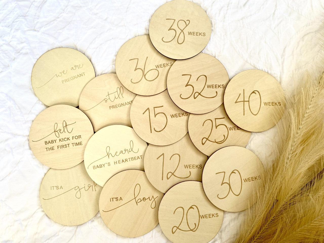 Pregnancy Milestone Plaques